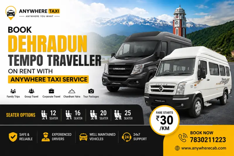 Dehradun Tempo Traveller on Rent