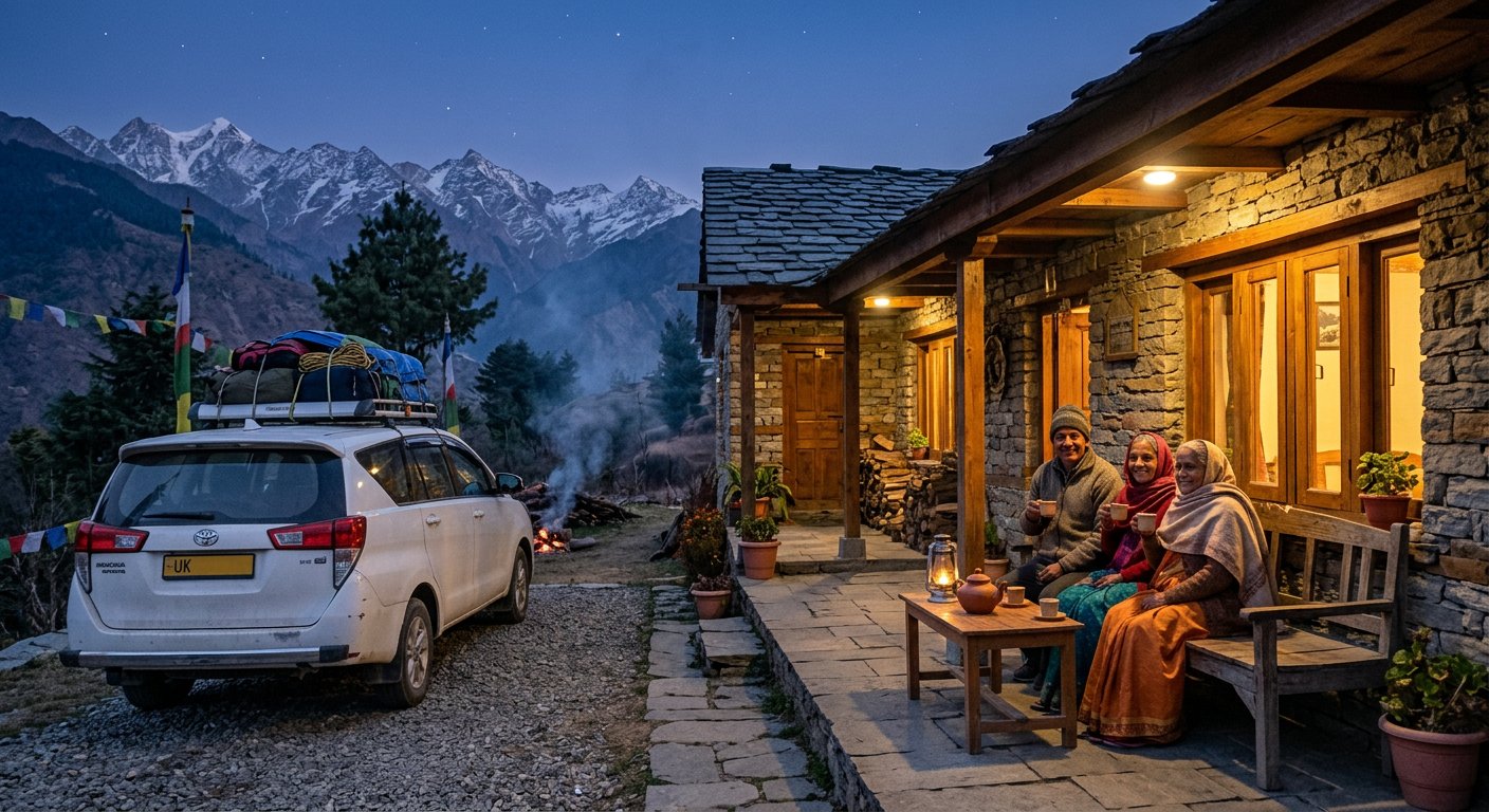 Pilgrim POV at Nabhidhang: the natural Om on Om Parvat